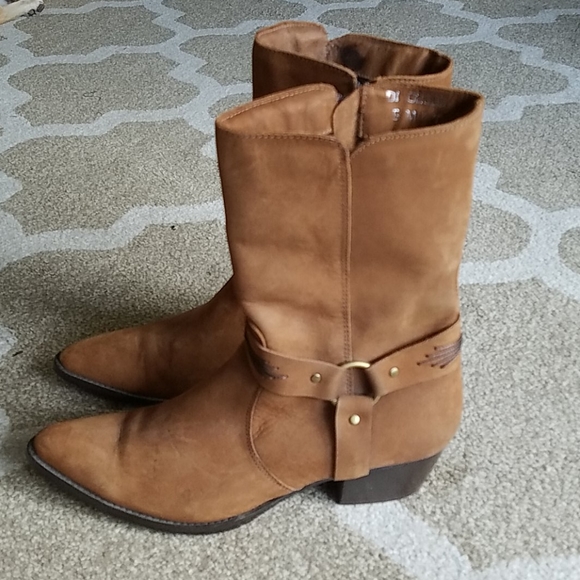 dingo Shoes - Dingo Leather stacked heel boot